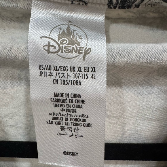 Pajama Set  Disney Haunted Mansion Hitch Hiking Ghost Toile Womens XL Rare - Picture 2 of 11